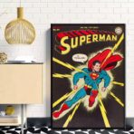 affiche super héros vintage