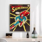 affiche super héros vintage
