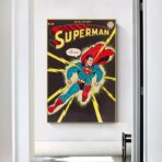 affiche super héros vintage