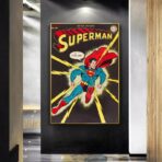 affiche super héros vintage