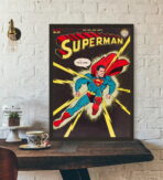 affiche super héros vintage