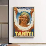 affiche tahiti vintage