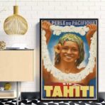 affiche tahiti vintage