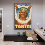 affiche tahiti vintage