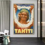 affiche tahiti vintage