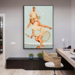affiche tennis vintage