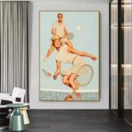 affiche tennis vintage