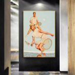 affiche tennis vintage