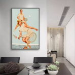 affiche tennis vintage