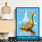 Affiche Vintage <br> Thaïlande Lac – Image 11