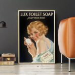 affiche toilette vintage