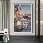 affiche toulon vintage