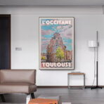 affiche toulouse vintage