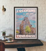 affiche toulouse vintage