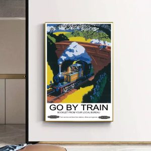 affiche train vintage