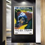 affiche train vintage