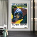affiche train vintage