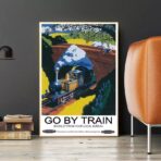 affiche train vintage
