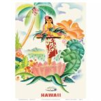 affiche tropicale vintage