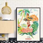 affiche tropicale vintage