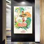affiche tropicale vintage