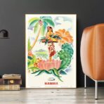 affiche tropicale vintage