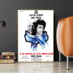 affiche un singe en hiver