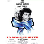 affiche un singe en hiver