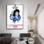 affiche un singe en hiver