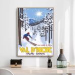 affiche val d'isère vintage