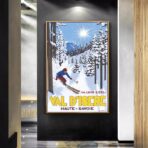 affiche val d'isère vintage