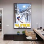 affiche val d'isère vintage