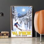 affiche val d'isère vintage