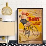 affiche vélo vintage