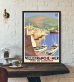 affiche Villefranche sur mer