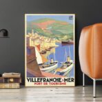 affiche Villefranche sur mer