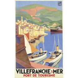 affiche Villefranche sur mer