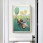 affiche abeille vintage