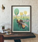 affiche abeille vintage