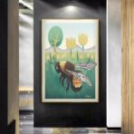 affiche abeille vintage