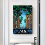 affiche vintage aix en provence