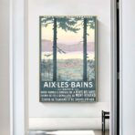 affiche vintage aix les bains