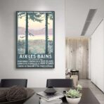 affiche vintage aix les bains