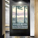 affiche vintage aix les bains