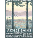 affiche vintage aix les bains
