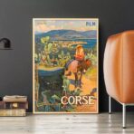 affiche vintage ajaccio