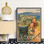 affiche vintage ajaccio