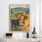 affiche vintage ajaccio