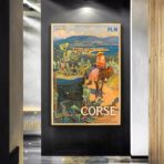 affiche vintage ajaccio