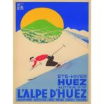 affiche vintage alpe d'huez
